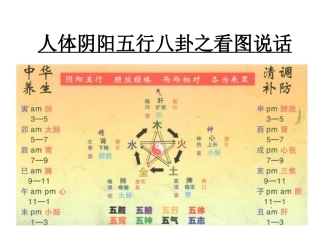 人体阴阳五行八卦之看图说话..
