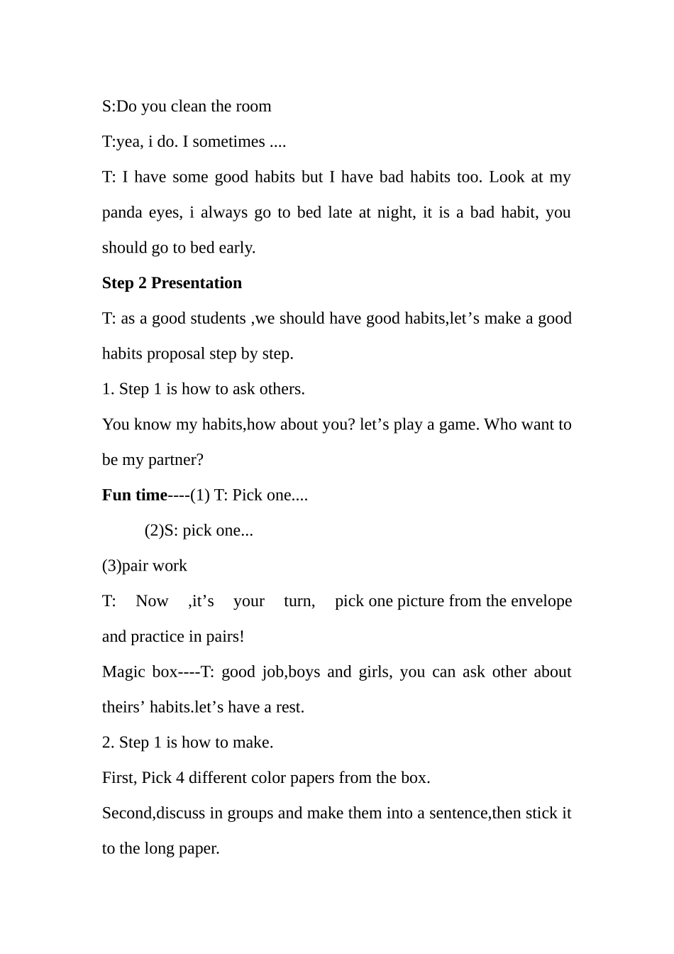 unit2goodhabit教案_第2页