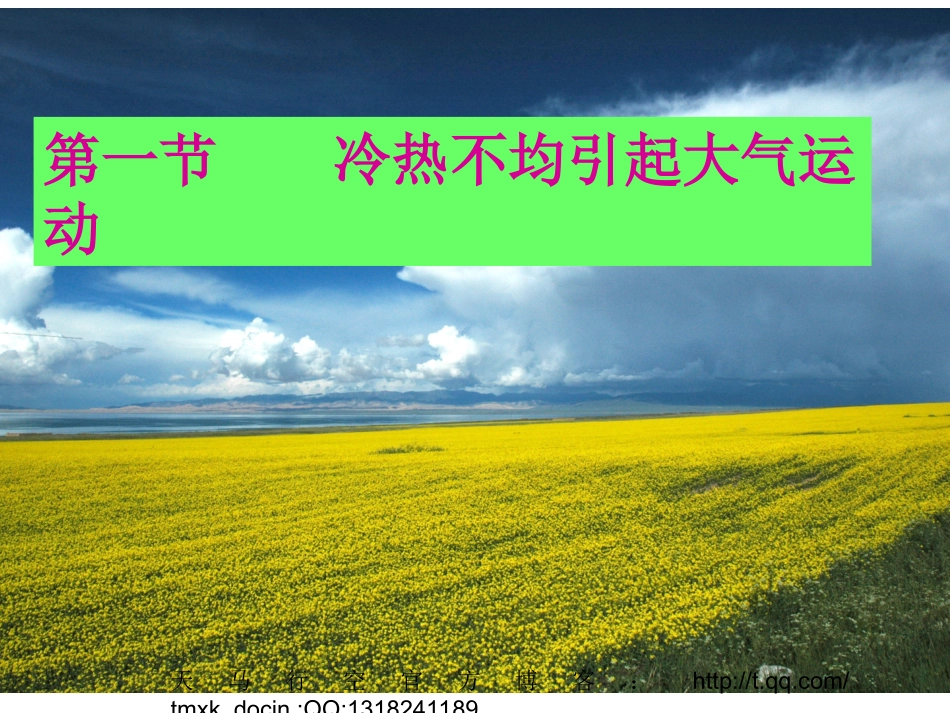 冷热不均引起大气运动课件(PPT-40页)_第1页