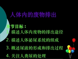人体内的废物排出