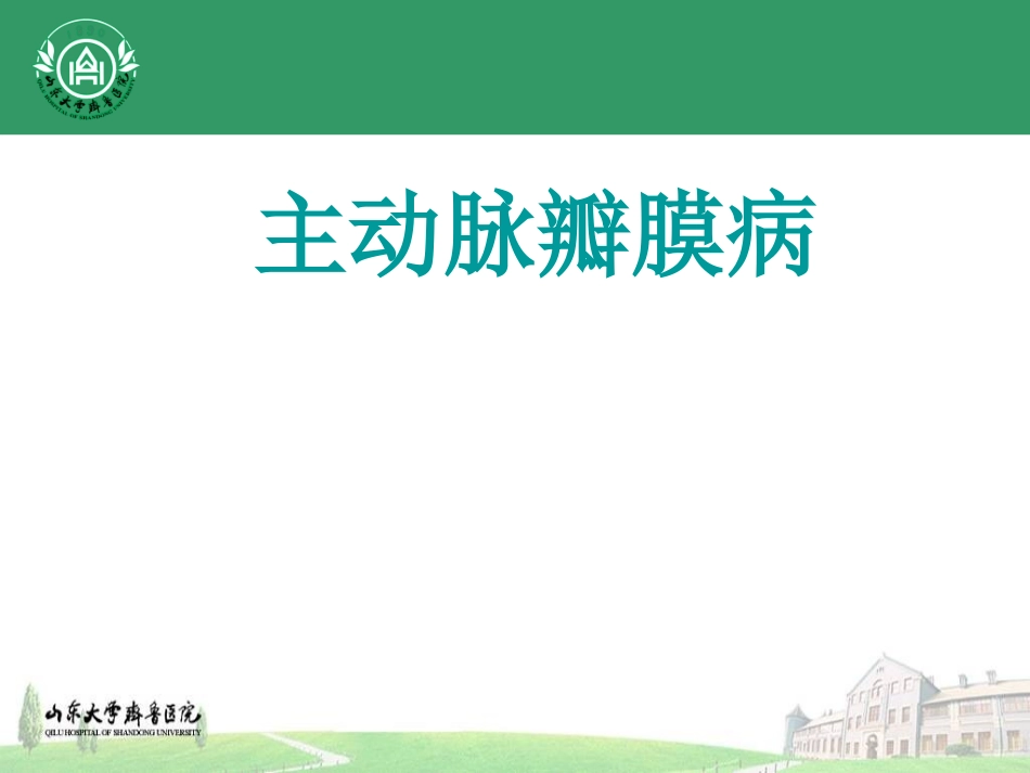 主动脉瓣膜病_第1页