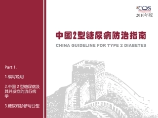 中国2型糖尿病防治指南Part1