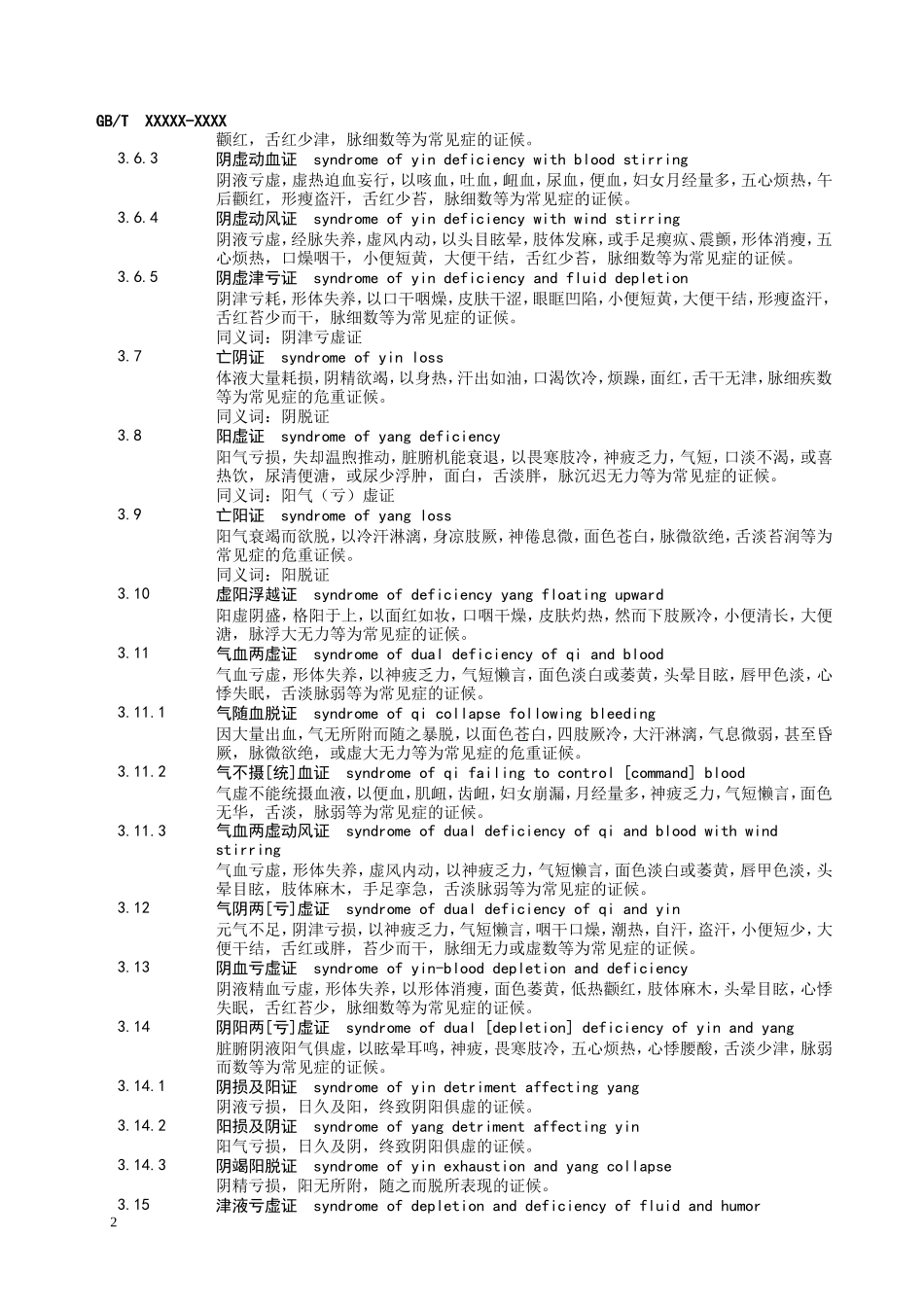 中医临床诊疗术语 证候部分_第2页