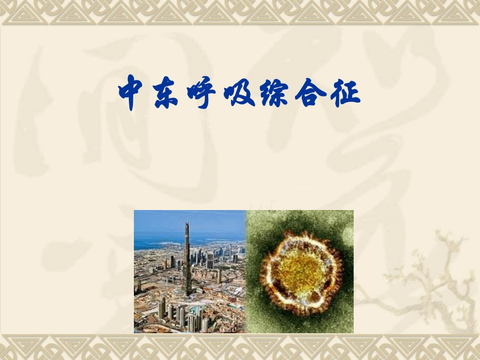 中东呼吸综合征_第1页