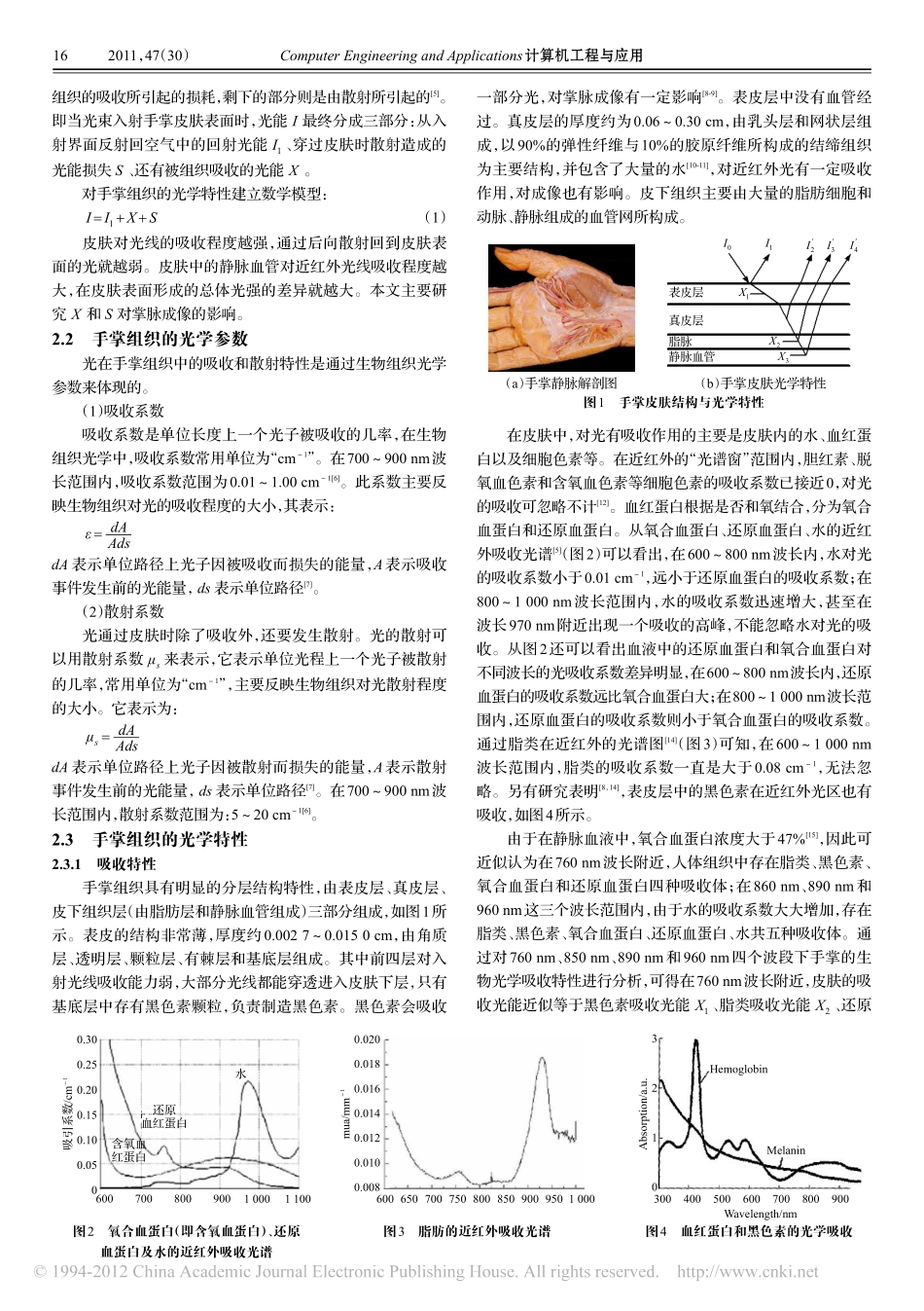 不同波长近红外光下手掌静脉图像质量分析_第2页