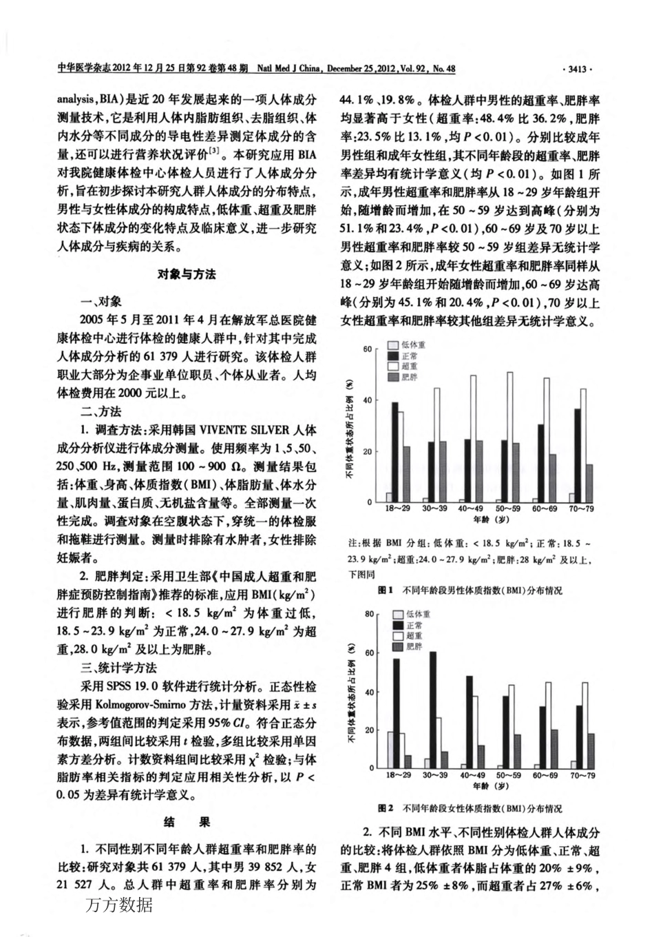 不同体重状态人群人体成分的对比分析_第2页