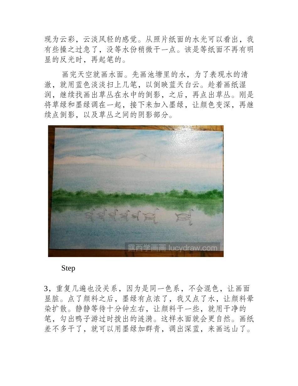 鸭子水彩画教程水彩画教程_第2页