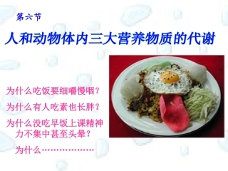 三大营养物质代谢