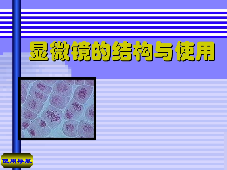 七年级生物ppt课件-显微镜的结构与使用2_第1页