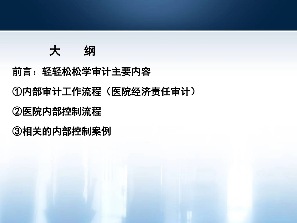 丁朝霞-医院内部审计工作流程、内部控制审计流程相关内部控制典型案例_第2页