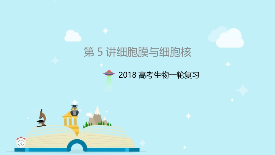 一轮复习细胞膜与细胞核_第1页