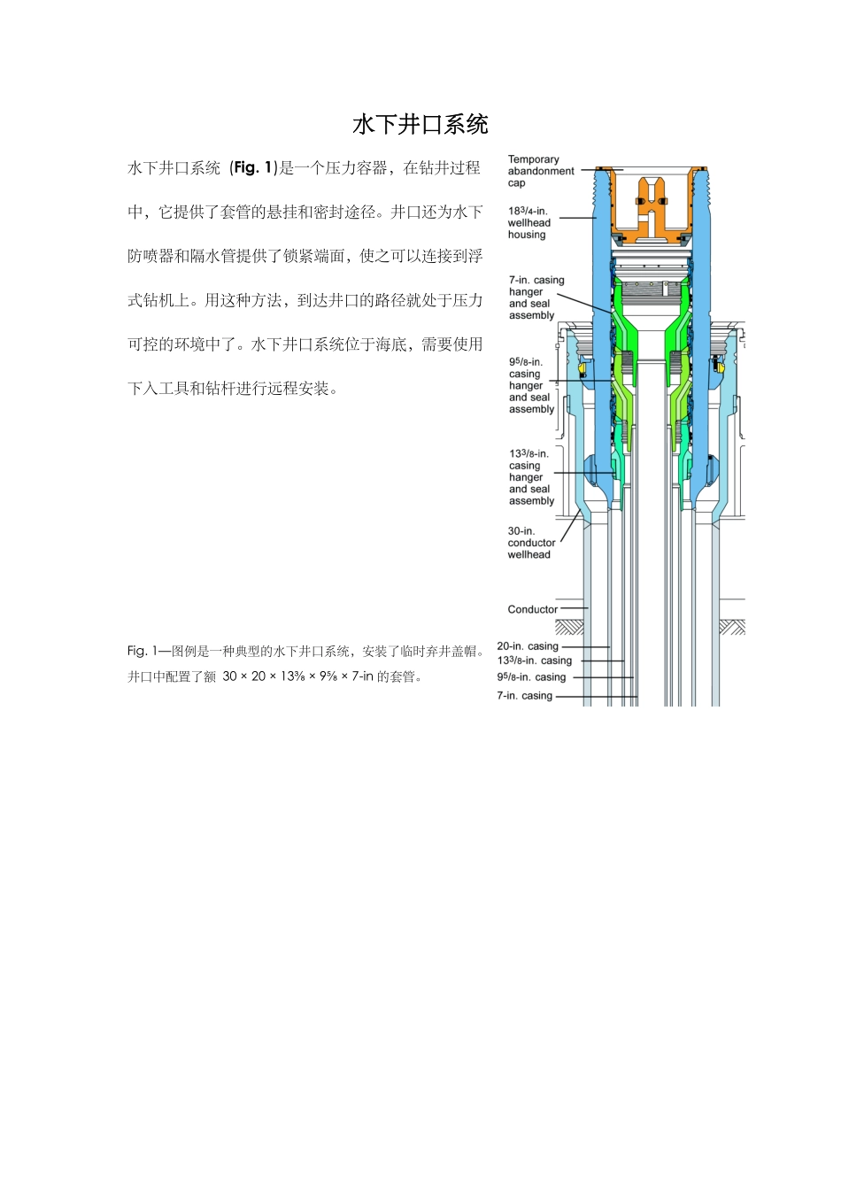 一般水下井口系统_第1页
