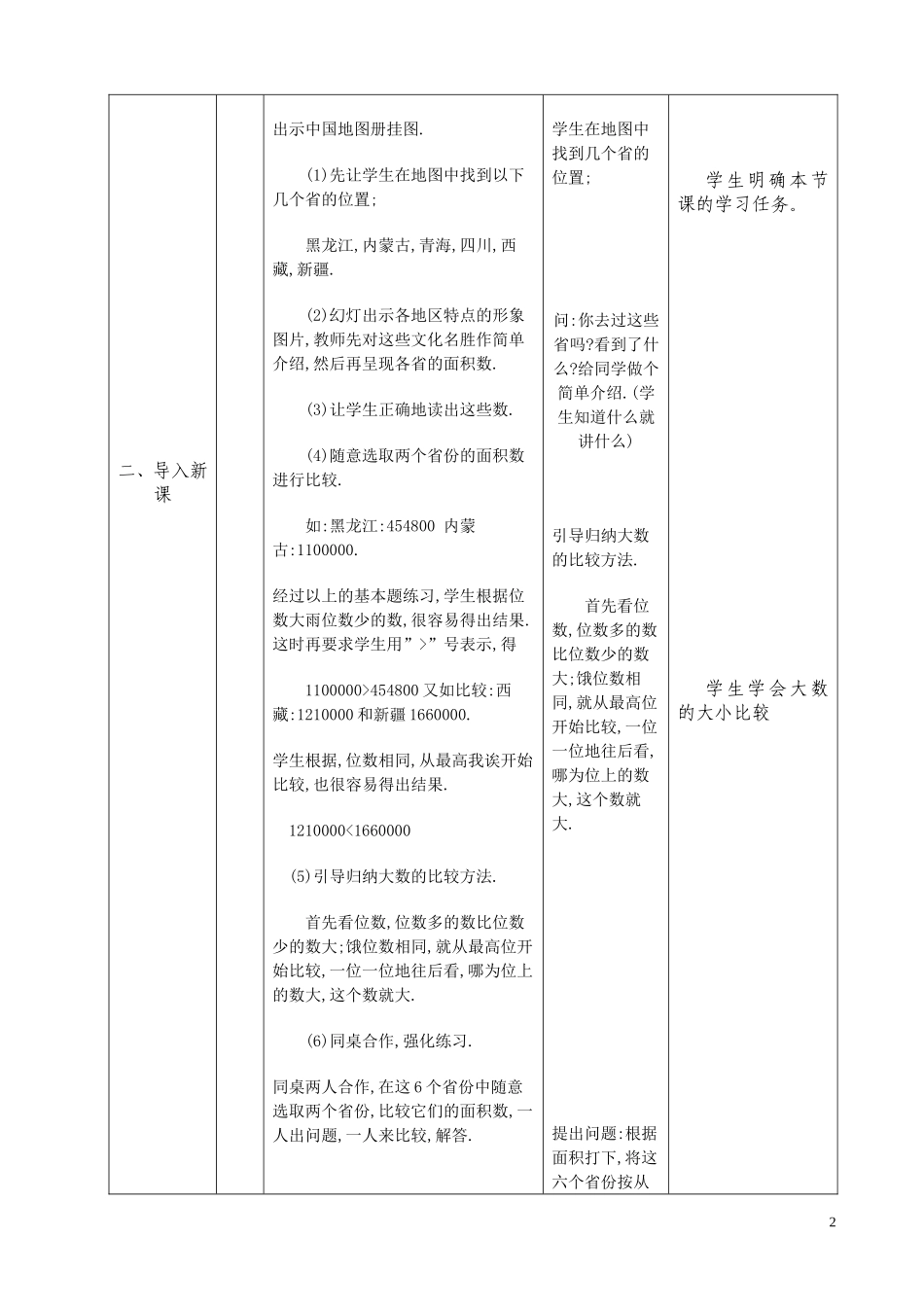 《大数的大小比较》---导学案_第2页