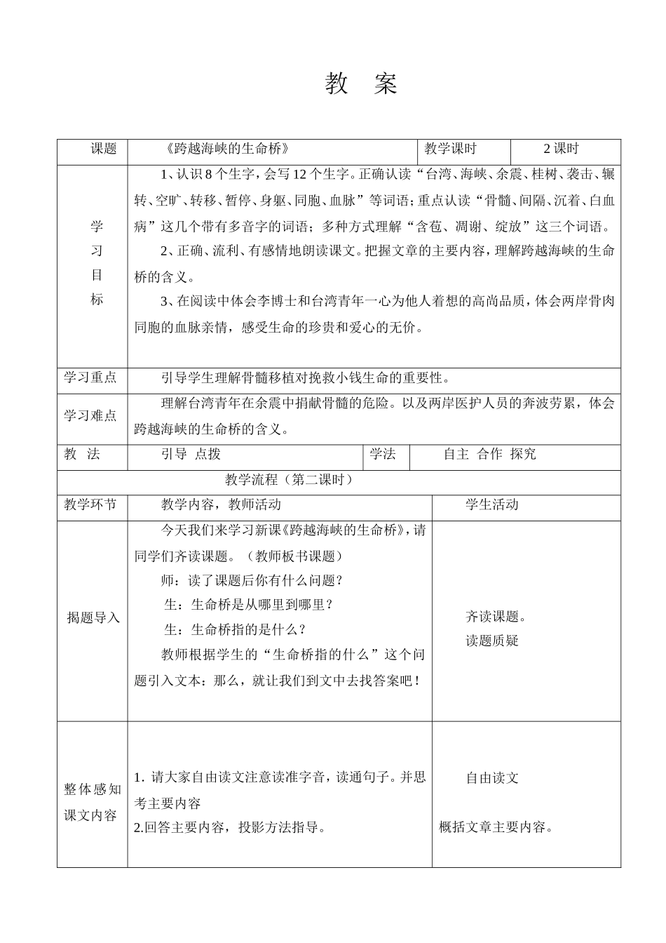 跨越海峡的生命桥_第1页