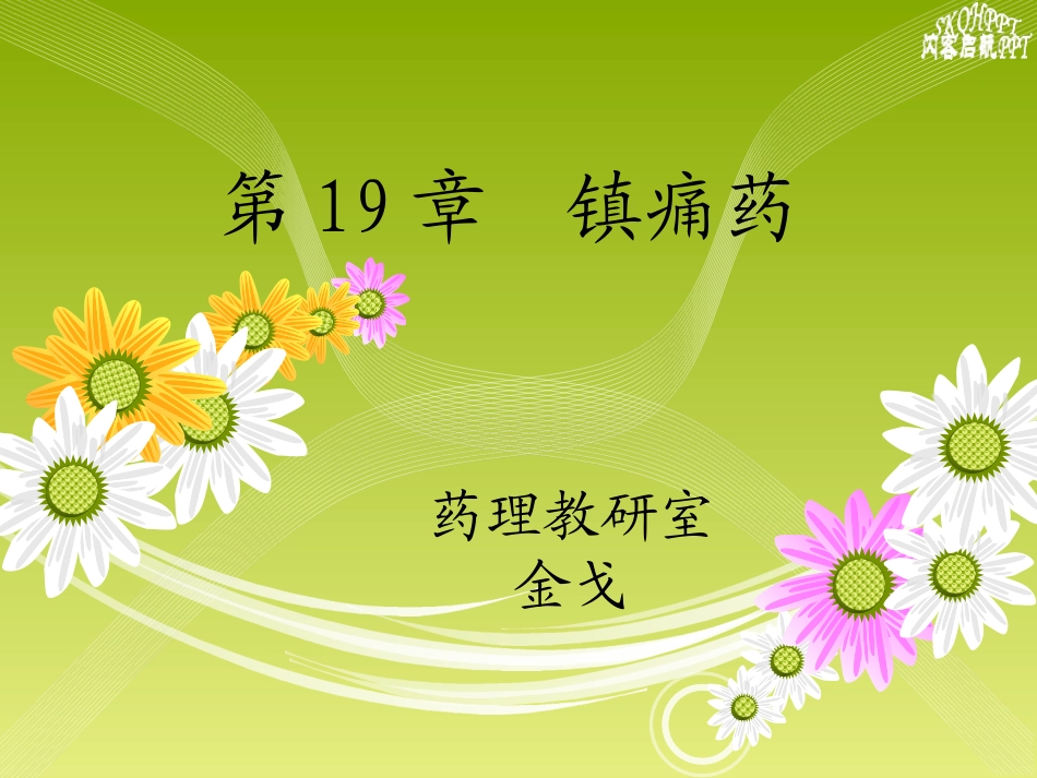 【若风制作】2014--19-中枢镇痛药解读_第1页
