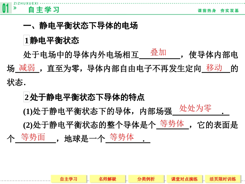 【创新设计】2013-2014学年高中物理人教版选修3-1第1章静电场  1-7静电现象的应用_第3页