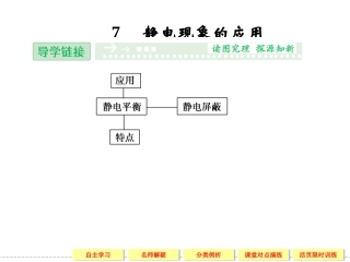 【创新设计】2013-2014学年高中物理人教版选修3-1第1章静电场  1-7静电现象的应用