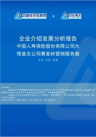 中国人寿保险股份有限公司大悟县支公司黄麦岭营销服务部介绍企业发展精品