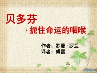 《贝多芬-扼住命运的咽喉》教学课件(我)2