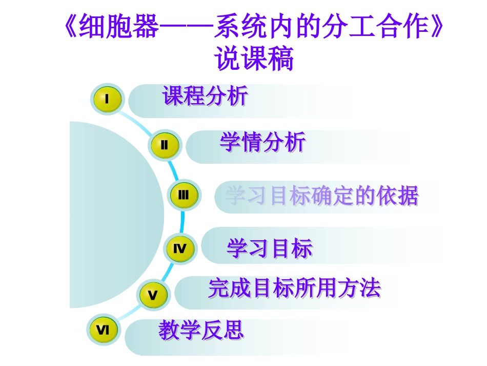 《细胞器——系统内的分工合作》说课稿-(1)-(1)_第1页