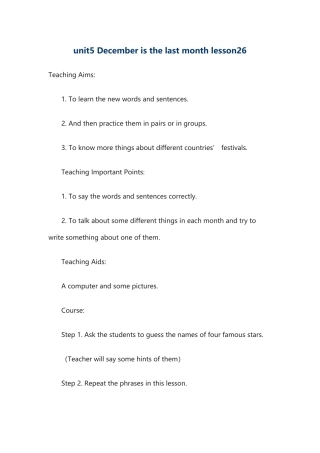 unit5Decemberisthelastmonthlesson26