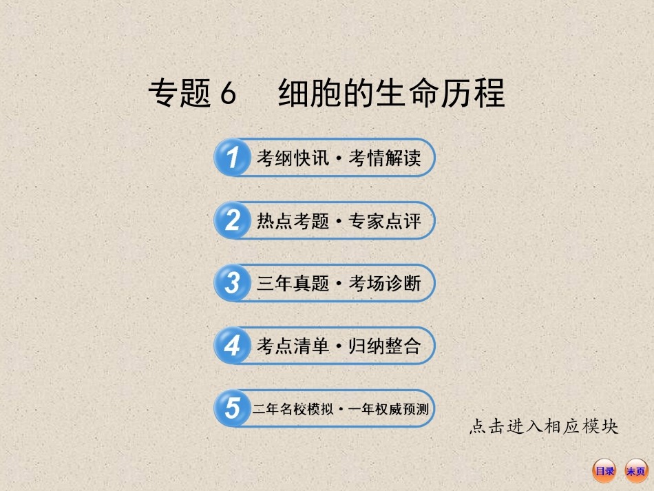 [精]2013高考生物冲刺复习课件：6细胞的生命历程(95张ppt) 2_第1页