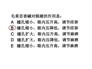Y第8-9章抗胆碱药