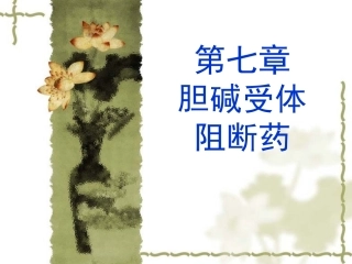 y7.胆碱受体阻断药3.31