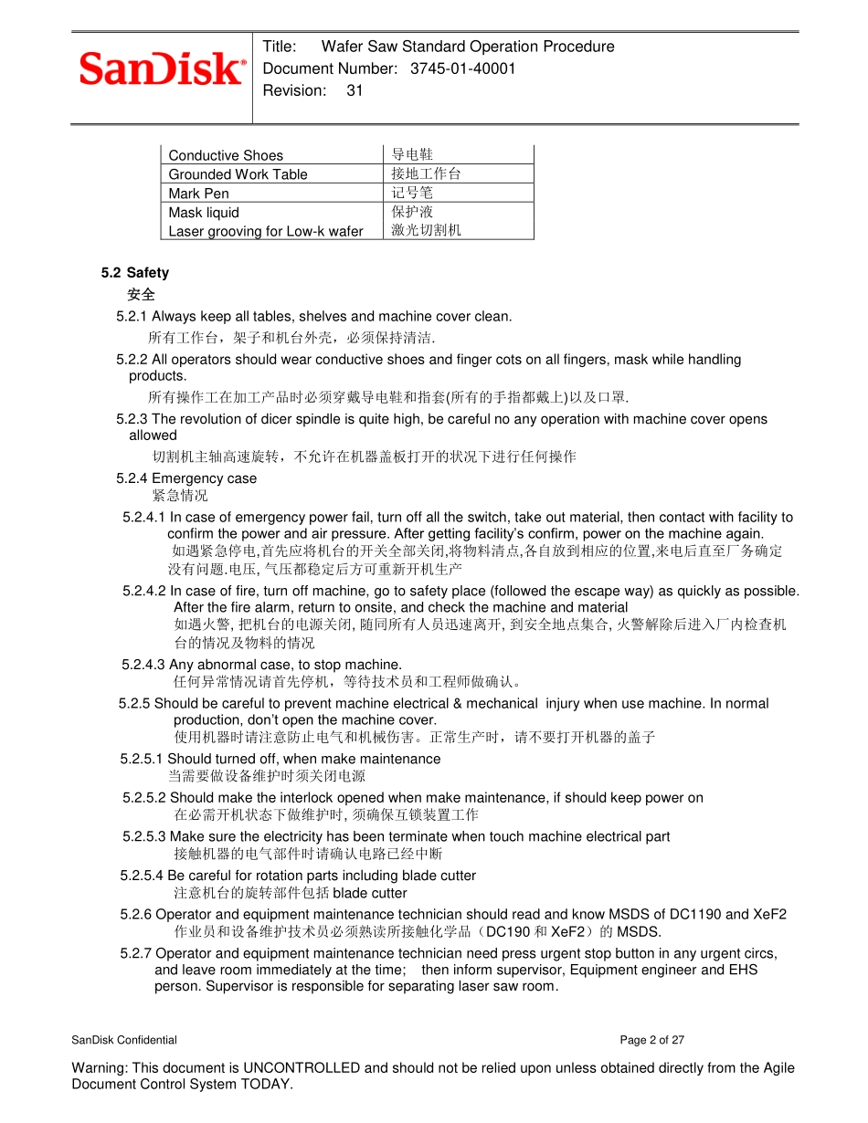 wafer_saw_Standard_Operation_Procedure_final_第2页