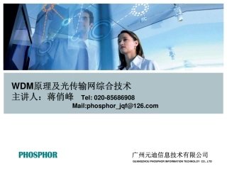 WDM原理及光传输网综合技术