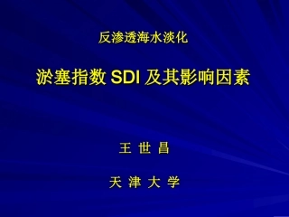 SDI及其影响因素