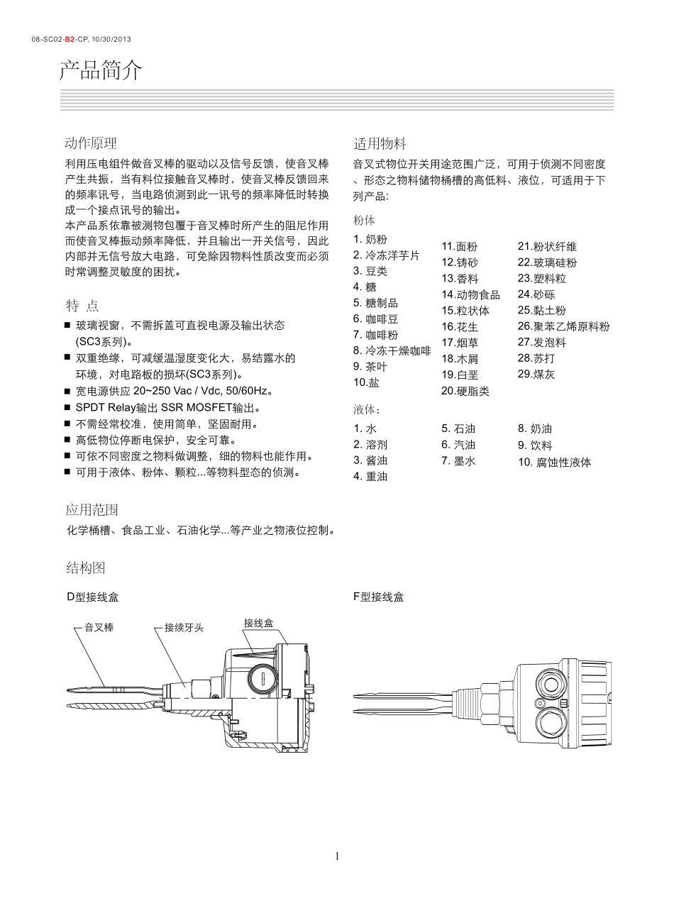 SC音叉式物液位开关_B2_第2页