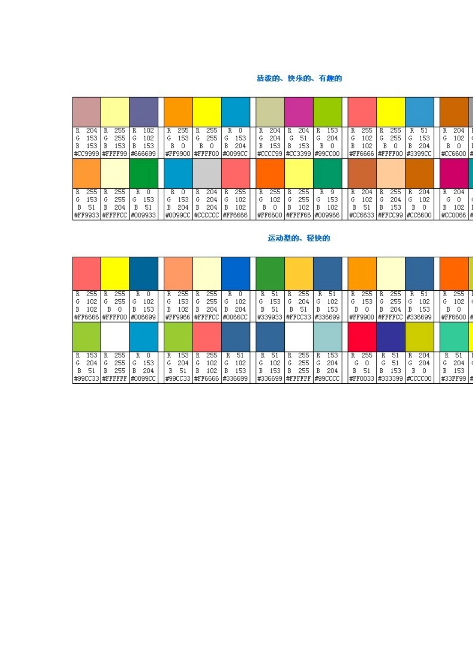 PS 色彩搭配图很有用哦_第3页