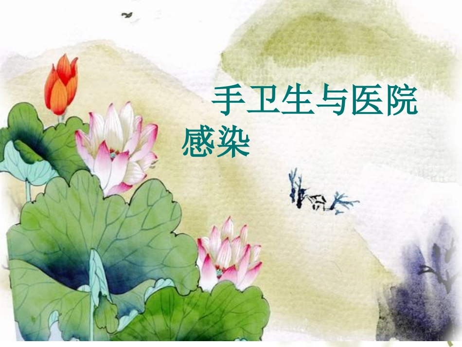 PPT3-手卫生与医院感染_第1页