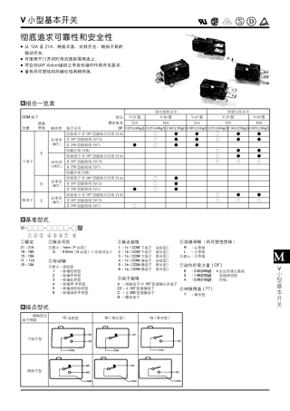 OMRON微动开关