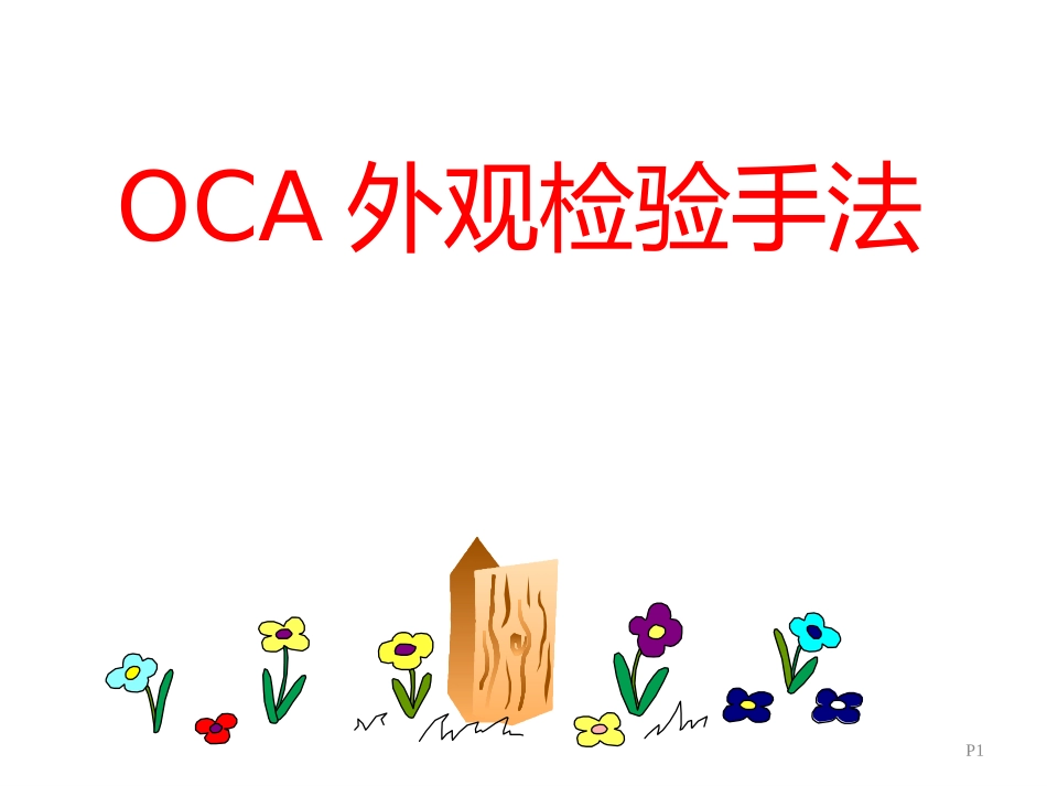 OCA外观检验手法_第1页
