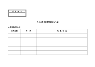 五年级科学拓展问卷