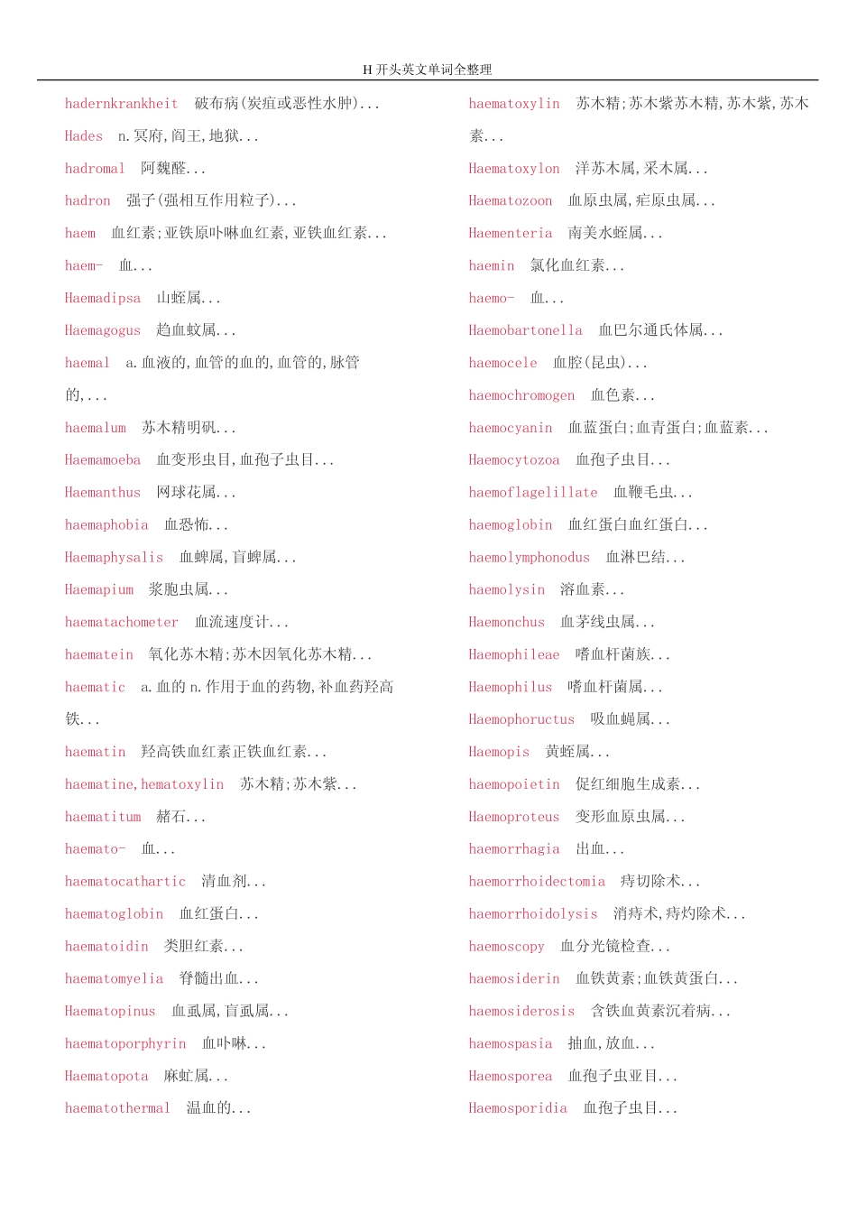 H开头英文单词全整理_第3页