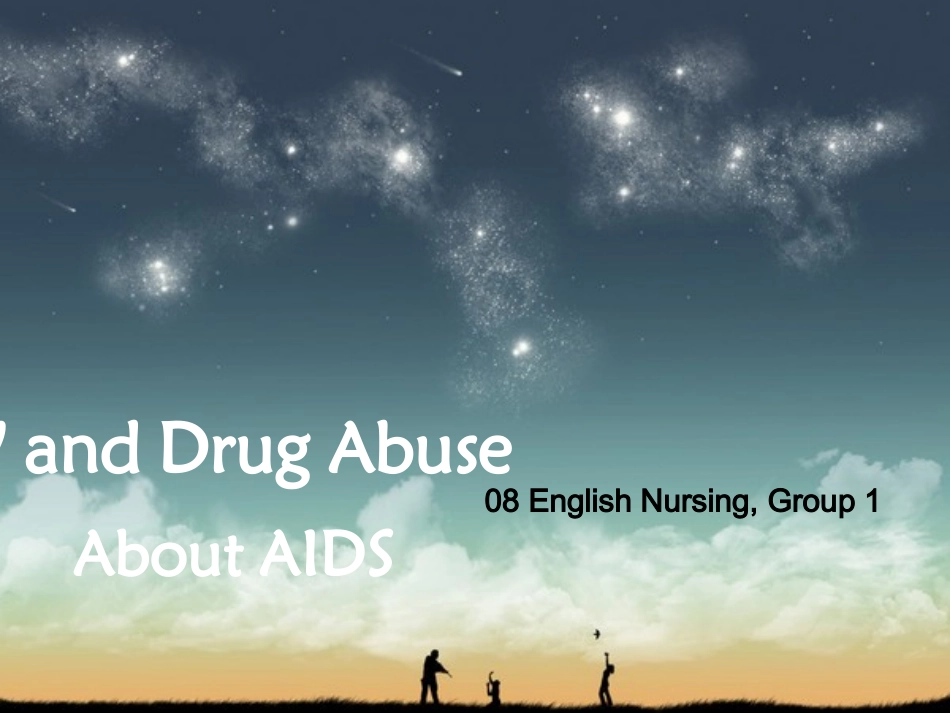 HIV and drug abuse_第1页