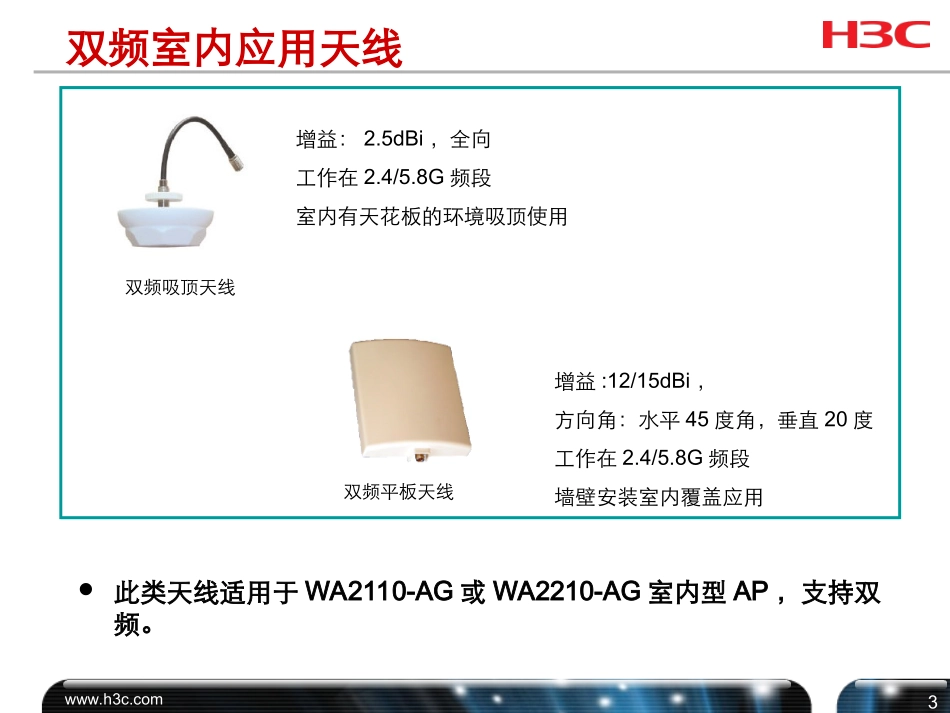 H3C WLAN天线系列_第3页
