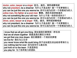 doctor--actor--lawyer-or-a-singer-医生-演员-律师或歌唱家