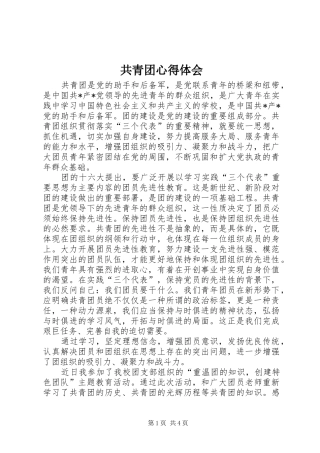 共青团心得体会_3