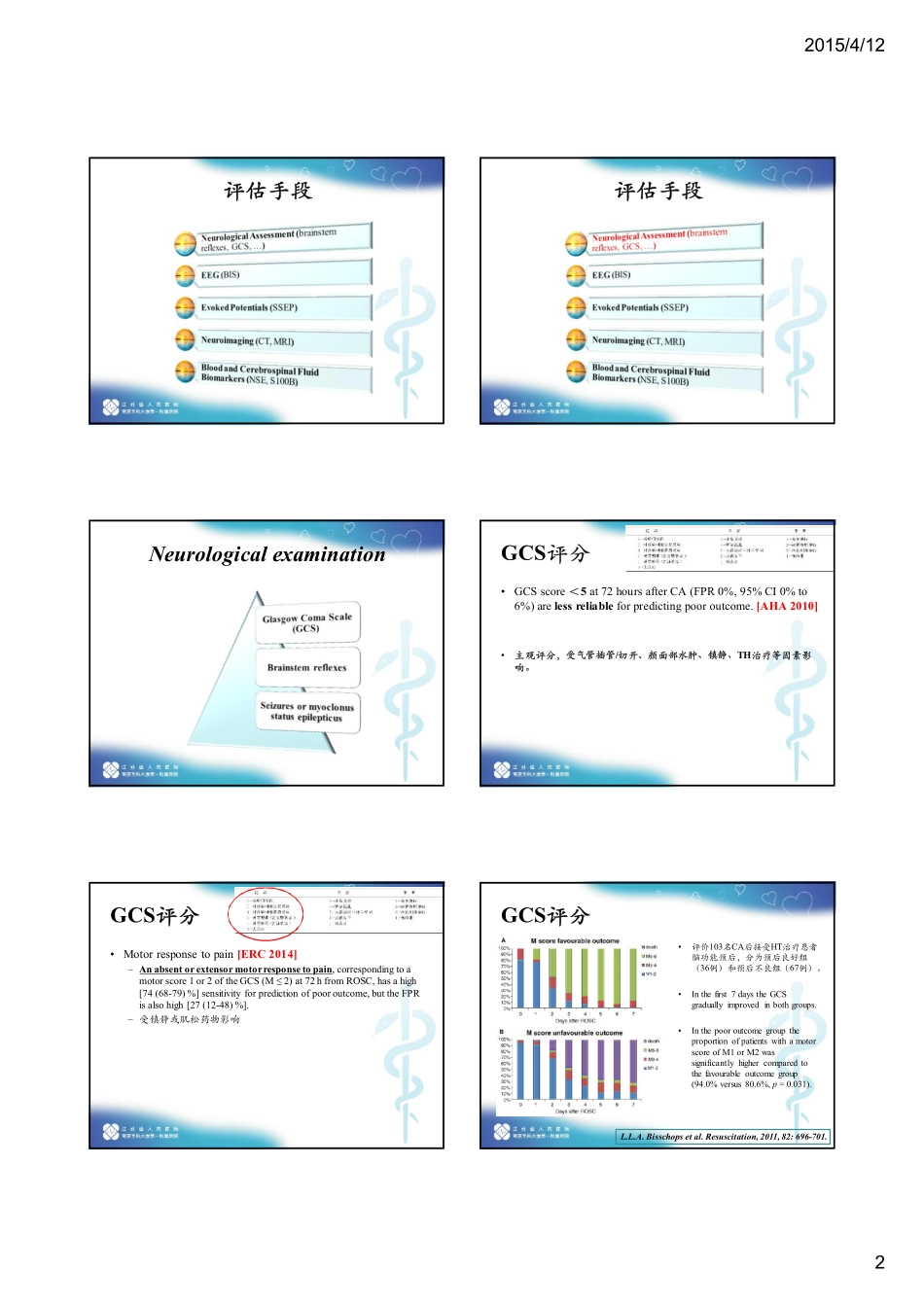 CPR后昏迷患者脑功能预后评估--苏州_第2页