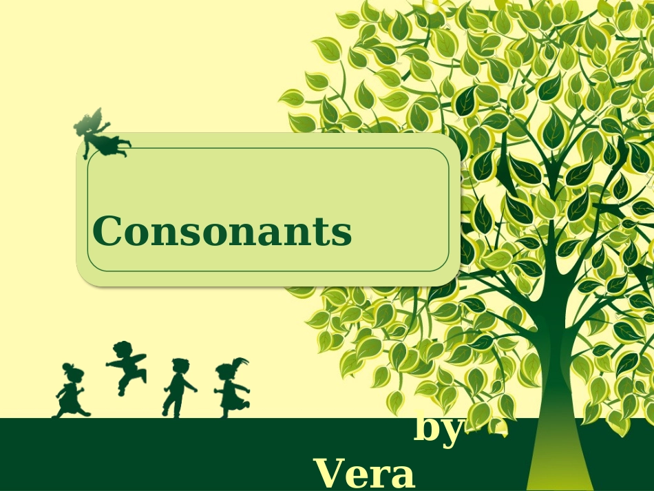Consonants(辅音)_第1页