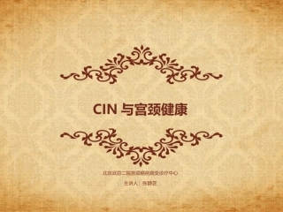 CIN与宫颈健康概要