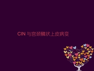 CIN与宫颈鳞状上皮病变