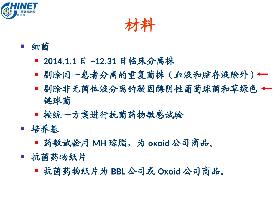 CHINET2014全年耐药监测统计结果(全年)---副本_第2页