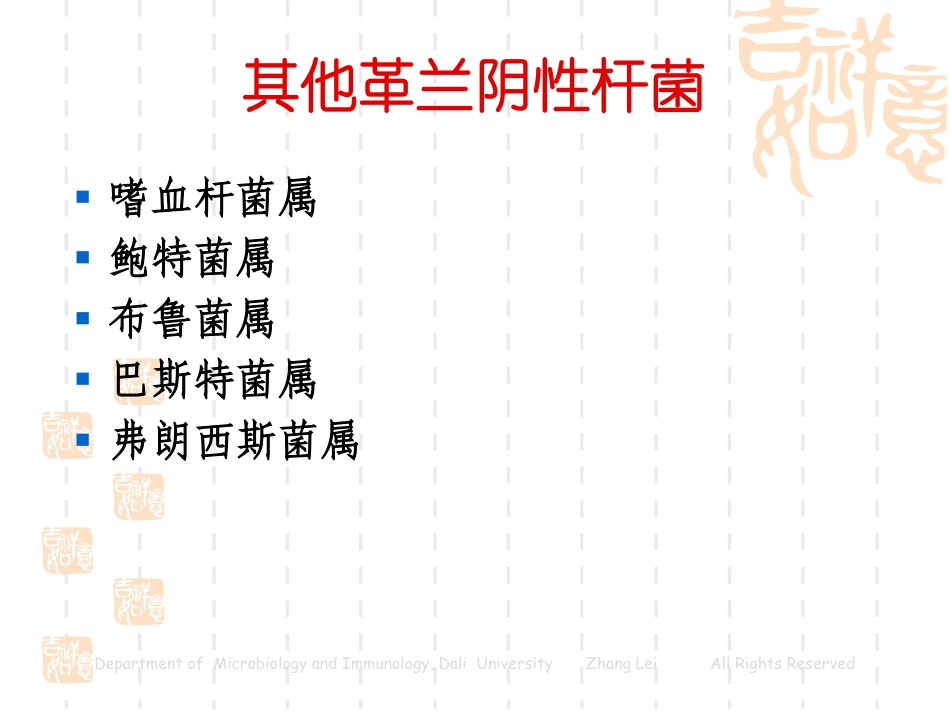 Chapter10 Other Gram Negative Bacilli_1_第2页