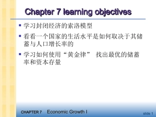 ch07经济增长I 资本积累与人口增长
