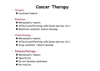 cancer therapy